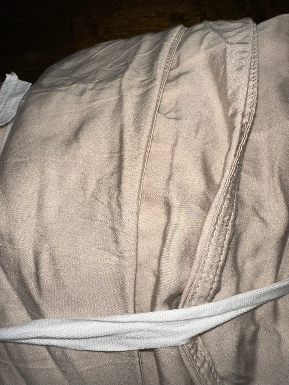 QUINCE King/Cal King Duvet Cover Bamboo Beige Tan Color - NWOT